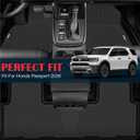 Floor Mats for 2026 Honda PassportAll Weather TPE Protection Floor Liners 1st & 2nd Row Floor Liners for 2026 Honda Passport Accessories
