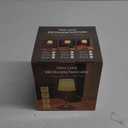 Cordless Touch Table Lamp for Bedroom, 5200mAh Rechargeable Battery Operated Nightstand Light with Fabric Shade, Stepless Dimming 2700K Desk Lamp for Bedside/Reading/Home Office, Antique Brass (Pleated)