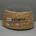 CENBOSS Rattan Christmas Tree Collar, Wicker Tree Skirt & Stand Base Cover (Brown Wash, 24 inch)