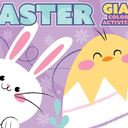 Bunny and Chick Giant Coloring and Activity Book