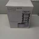 Sfozstra Large Gravity Dispenser for Dogs: 8L White Automatic Stainless Steel Water Bowl Waterer - Great for Family Homes and Outdoor Activities