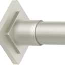 Brushed Nickel Shower Curtain Rod Spring Tension 30 to 80 Inch,1 Inch Diameter Adjustable Shower Rods for Bathroom,No Drilling