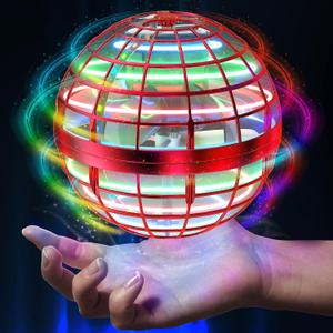 2025 Flying Orb Ball Toy,Cosmic Globe Boomerang Hover Ball Galactic Fidget Spinner, Hand Drone Orbit, Cool Toys Gift for 6 7 8 9 10+ Year Old Boys Girls Teens Outdoor Toys(Red)