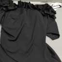 Xscape Women's Long Off The Shoulder Scuba Crepe Dress (Reg and Petite), Black, 8 P