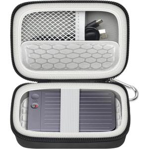 Case Compatible with Plaud AI Voice Recorder, Digital Audio Recorder Storage Box,Small Note Recorder Organizer Cover with Accessories Mesh Pocket(Bag Only)-Black