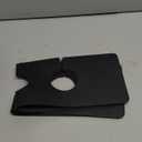 Tioncy 2 Pcs 3 Hole Faucet Mat for Kitchen Sink Kitchen Faucet Absorbent Mat Splash Catcher Sink Drip Catcher for Bathroom Counter(Round Hole,Black)