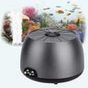 hygger Aquarium Air Pump Quiet <35 dB Fish Tank Air Pump with 2 Outlets, 5W Adjustable Aquarium Oxygen Aerator with Air Stone Accessories