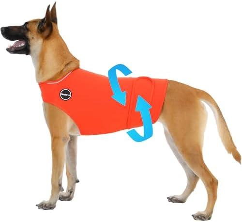 Kodervo Dog Anxiety Vest, Skin-Friendly Thunder Jacket for Dogs, Dog Calming Shirt for Thunder, Fireworks, Vet Visits and Separation - Keep Pet Calm Without Medicine, Fit for Small Medium Large Dogs, S