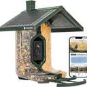 FeatherSnap Scout Wi-Fi Solar Powered Smart Bird Feeder - Automatically Captures HD Pictures and Videos! Best Gift for Bird Watchers! Dual Seed Chamber - Feather Snap