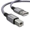 USB Printer Cable 10 ft, HP Printer Cable, USB 2.0 Type A Male to B Male, Compatible with HP, Canon, Epson, Brother, Dell, Lexmark, Xerox, Samsung, Piano, DAC & Audio Interface - Space Grey