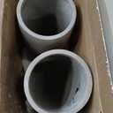 Kante 24 Inch Tall Round Concrete Planter, 2 Pack Large Indoor Outdoor Plant Pots with Drainage Hole and Rubber Plug, Modern Decorative Garden Pots for Home Patio Porch, Weathered Concrete
