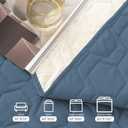 Tcksstex Waterproof and Non-Slip Dog Bed Cover and Pet Blanket Sofa Pet Bed Mat car Incontinence Mattress Protectors Furniture Couch Cover for Most Cats Dogs, Pets52x82- Navy Blue