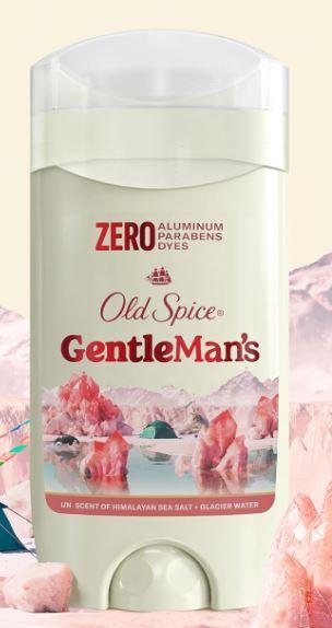 Old Spice GentleMan's Aluminum Free Dry Feel Deodorant for Men, 24/7 Lasting Freshness, Gentle on Skin with Skin Conditioners, Himalayan Sea Salt + Glacier Water Scent, 3.0 oz (Pack of 1)