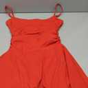 Kaximil Women's Sexy Ruffle Mini Dress Spaghetti Strap Ruched Corset Party Club Short Dresses (Medium, Red)