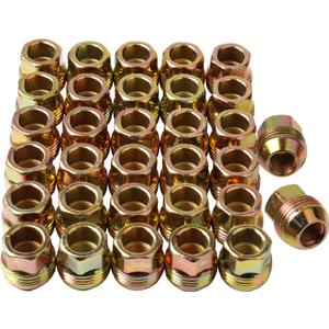 Set of 32, 14mmx1.5 OEM Factory 8 Lug Wheel Nuts Replacement for Sliverado Sierra 2500HD 3500HD Yukon Avalanche Suburban Express 2500 C2500 K2500 M14x1.5 Studs with 8 Lug Wheel