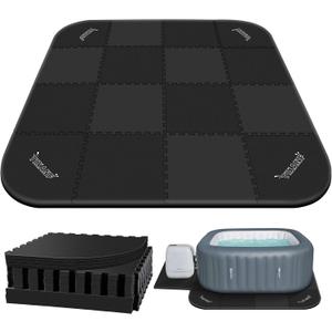 1/2" Extra Thick Hot Tub Mat,85IN Large Hot Tub Mat for Inflatable Tub, Hot Tub Pad Foundation, Eva Foam Padding for Indoor Outdoor, Inflatable Hot Tub Accessories (Dark Gray) 1/2" Extra Thick Hot Tub Mat,85IN Large Hot Tub Mat for Inflatable Tub, Hot Tub Pad Foundation, Eva Foam Padding for Indoor Outdoor, Inflatable Hot Tub Accessories (Dark Gray)