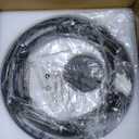 CROSSIO Modern Crystal Chandelier for Dining Room, 12-Light Luxury Black 2 Tiers Crystal Raindrop Chandelier, Contemporary Hanging Light Fixture for Living Room Entryway Foyer D19.7''