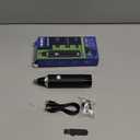 Ear & Nose Hair Trimmer with LED Display for Men Women,Painless USB Rechargeable Eyebrow & Facial & Nose Hair Trimmer Clipper,Professional IPX7 Waterproof Dual Edge Blades (Black)