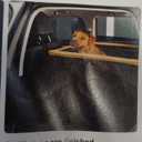 Large Dog Car Cage Black And Orange Leather Material, 24*24*20 in