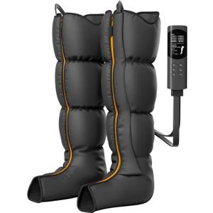 DEKEMASTER Air Compression Leg Massager for Circulation and Pain Relief, Professional Full Leg Compression Boots for Massage Therapy with Adjustable 6 Modes 9 Intensities, Recovery Boots for Women Men