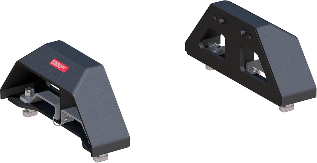 CURT 16024 A30 Replacement Chevrolet Silverado, GMC Sierra 2500, 3500 HD Puck 5th Wheel Legs, 30,000 lbs, Carbide Black, Hitch Head Required