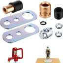 Yard Hydrant Repair Kit for C-1000 Series Hydrant, Water Hydrant Parts Kit Fixes Leaks Quickly, Frost Free Faucet Repair Parts Easy Installation High Hardness Rust & Corrosion Resistant