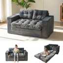 MAXYOYO Convertible Sofa Bed, Pull Out Loveseat Sleeper Sofa, 2 in 1 Folding Couch Bed