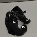 Idepet Dog Suspender Boots, Tall Dog Boots Anti-Slip & Fall Waterproof Shoes Leggings, Adjustable Suspender Boots for Winter Snow Rain Hiking Paws Protector (1, Black)