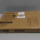 SONGMICS Cabinet Organizer Shelf, Set of 3 Kitchen Counter Shelves, Kitchen Storage, Spice Rack, Stackable, Expandable, Cloud White and Natural Beige UKCS014YL02