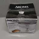 AROMA Rice Cooker, 3-Cup (Uncooked) / 6-Cup (Cooked), Small Rice Cooker, Oatmeal Cooker, Soup Maker, Auto Keep Warm, 1.5 Qt, White, ARC-363NG