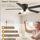 Fanbulous 52" Farmhouse Ceiling Fan with Light, Remote & Pull Chain Control