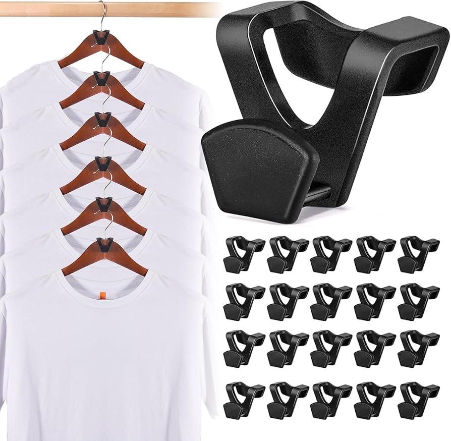 Dorm Room Essentials Hooks for Hanging, Closet Organizer Hangers with Clips, Pants Hangers, Coat Hooks, Small Space Solutions Clothes Storage, College Dorm Essentials for Girls and Guys (70)