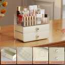 LAMU Makeup Organizer Skincare Organizers with Extra Large Drawer - Bathroom Organizers and Storage Cosmetic Display case for Bathroom Countertop, Bedroom Vanity Desk, Lipstick Organizer, Cream