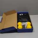 Pickleball Paddles Set of 2 with 4 Balls - USAPA Approved Fiberglass Surface, Lightweight, Non-Slip Grip - Premium Paddle Set for All Skill Levels Indoor & Outdoor (Black)