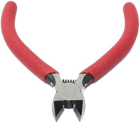 iexcell 4.5" Side Cutter Diagonal Wire Cutting Pliers Nippers Repair Tool, Red, Chrome-Vanadium Steel