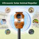 Solar Ultrasonic Animal Repellent Outdoor-Orange