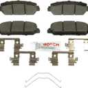 BOSCH BE1625H Blue Ceramic Disc Brake Pad Set with Hardware - Compatible with Select Acura ILX, RDX, RLX; Honda Accord, Civic; FRONT