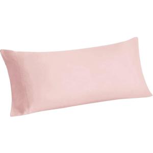 BEDELITE Body Pillow Case Cover, Rayon Made from Bamboo, Cooling Body Pillow Cover for Hot Sleepers and Night Sweats, Breathable & Silky Soft Full Long Pillow Case (Coral, 20x54 Inches)