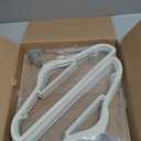 20 Pack Thin Space Saving Hangers, No Slip Clothes Hangers with Non Slip Textured and 360 Hook - Plastic Hanger, Closet Organizer for Shirt, Pants, Suit, Skirt, Coat - Ivory White