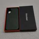 SHIELDON Real Leather Case for iPhone 17 6.3" 2025 | Compatible with Magsafe, Magnetic Wireless Charging, Slim Fit, Comfort Grip, Non-Slip, Shockproof, Metal Button, Protective Phone Cover - Evergreen