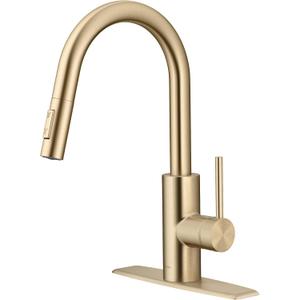 KRAUS Champagne Bronze Pull Down Kitchen Faucet KPF-2620SFACB