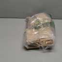 250 Pcs Bakery Bags with Window Small Kraft Paper 3.54 x 2.36 x 6.7 Inch Cookie Treat Tin Tie Tab Lock Brown for Coffee Food Candy Gift Packaging Party