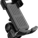 POPETPOP Phone Holder Bracket Shockproof Design for Motorcycles Electric and Scooters Angle for Safe Navigation Fits Handlebar Diameters, 5.71 x 3.54 x 2.56 inches, Black 