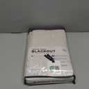 100% Blackout Shield Linen Blackout Curtains for Bedroom 84 Inches Long, Back Tab/Rod Pocket Living Room Drapes, Thermal Insulated Blackout Curtains 2 Panels Set, 50" W x 84" L, Cream