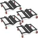 Aurelema 4 Pack Pontoon Boat Dollies, Heavy Duty Boat Dollies with High Load Capacity, 8 Protective Pads for Pontoon & Fishing Boats, Marina Dock Storage