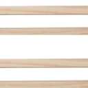 Nursery Book Shelves, Set of 2 Wood Floating Book Shelves for Kids Room, Kitchen Spice Rack, or Rustic Wall Mounted Shelves for Farmhouse Bathroom Dcor (Natural Wood)