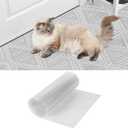 Carpet Protector for Pets - 14.4in*3.6FT Plastic Cat Carpet Protector Mat for Doorway Clear Plastic Runners with Rug Spikes to Protect Under Carpet Anti Door Protector from Dog Scratching Easy to Cut (1'2" x 3'7" (Rectangular))