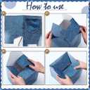 6 x 6 Pack Blue Jean Baby Shower Centerpieces for Table Baby Shower Flower Boxes Denim Jean Decorative Boxes Snack Food Holder for Denim and Diamonds Theme Celebration Party Supplies