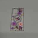 Loheckle for Samsung Galaxy S24 Ultra Case for Women - Compatible with MagSafe Girls Cute Glitter Flower Floral Girly Aesthetic Sparkle Unique Handmade Phone Cover for Galaxy S24 Ultra 6.8",Purple