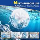 60Ct Disposable Toilet Brush Refills, Toilet Bowl Cleaner Refills, Bathroom Cleaning, Disposable Prefilled Cleaning Scrubbers, Compatible with Most Toilet Brushes